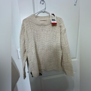 Weatherproof Cream Cable-Knit Crew Neck Sweater